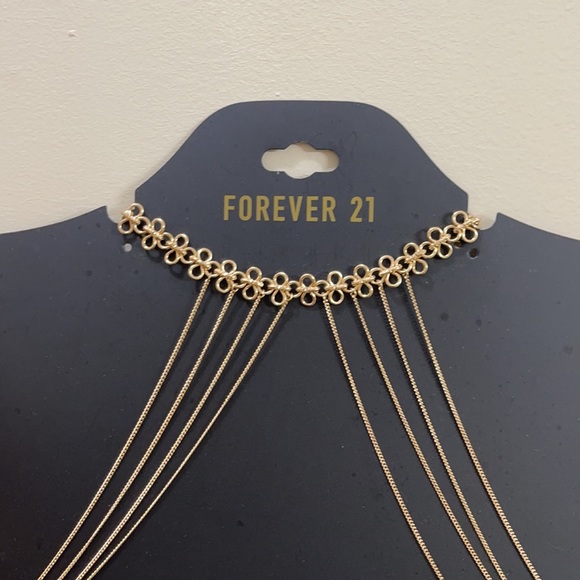 Forever 21 Collar Body Chain Necklace NWT - Picture 4 of 4